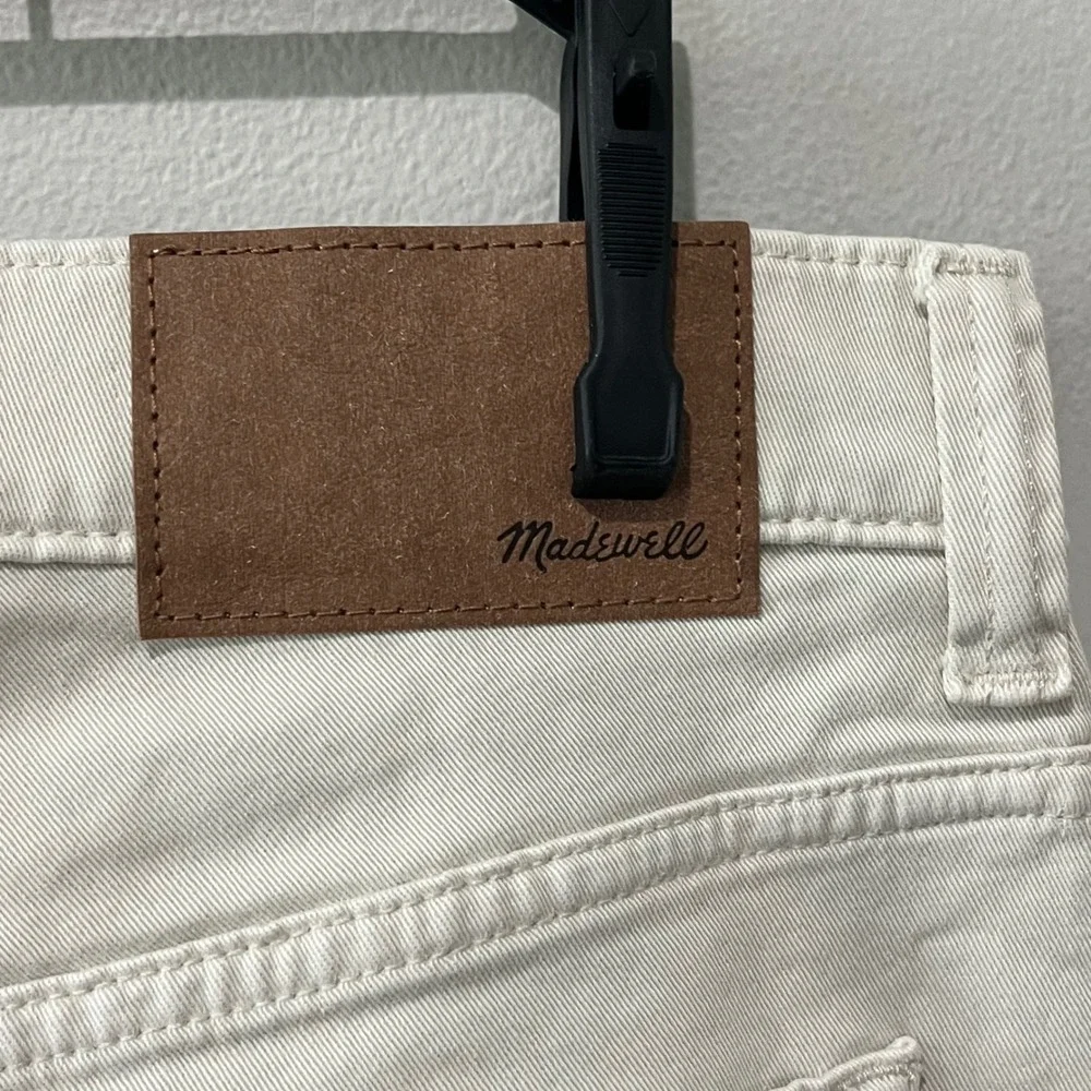 Madewell Athletic All Day Slim Pant Mens 32x34 Form Grey Beige Twill Chino NR446